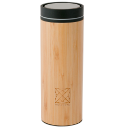 Термокружка SANTAI LIVING To-Go 360° из бамбука и стали 400 мл. в тубусе