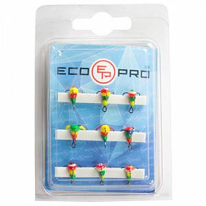 Тройник-капля ECOPRO без цепочки на крючке Saikyo (210-306 All Color-08 (9шт.))