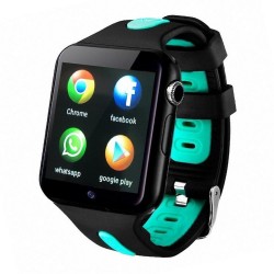 Детские часы-телефон SBW_3G (черно-зеленый)