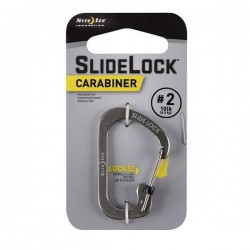 Карабин с блокировкой Nite Ize SlideLock Carabiner, размер 2, стальной