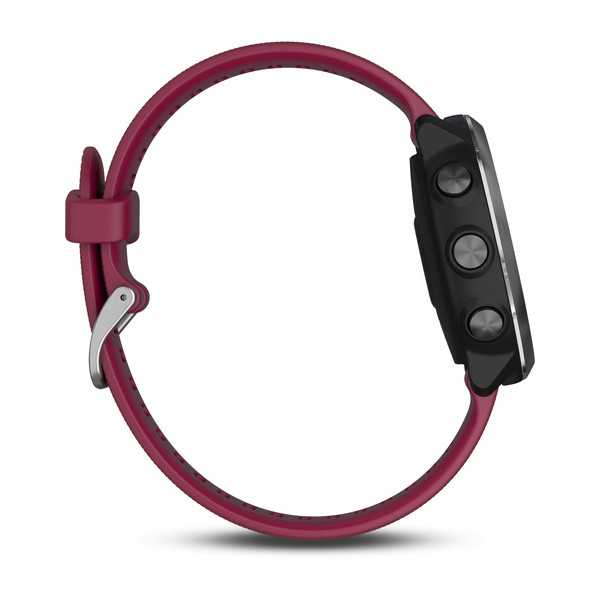 Спортивные часы Garmin Forerunner 645 Music с вишневым ремешком