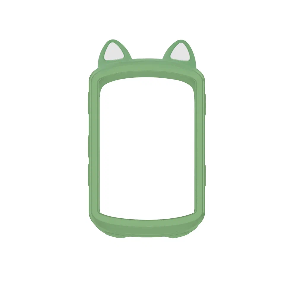 Чехол с ушками силиконовый на Garmin Edge 540/840 (зеленый)