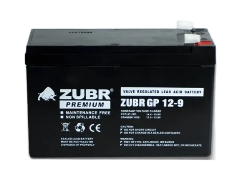 Аккумуляторная батарея ZUBR GP 12V 9Ah