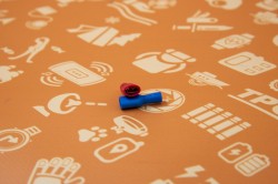 Плоский разъем РППИ-М +\- (пара)