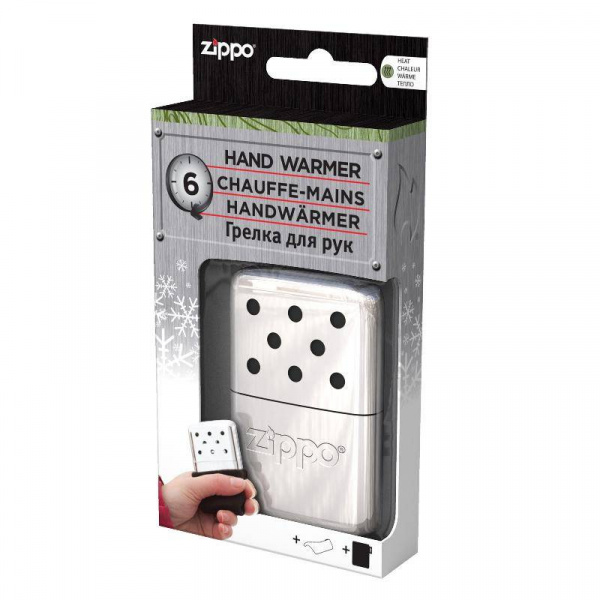 Каталитическая грелка Zippo, сталь с покрытием High Polish Chrome,серебристая, 51x15x74 мм