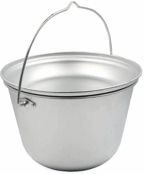 Котелок костровой "СЛЕДОПЫТ" конический, 6 л, алюм./10/