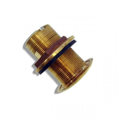 Bronze fitting for long body retractable speed or depth transducer