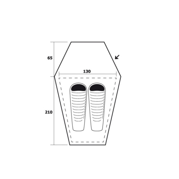 Палатка Trimm Adventure DELTA-D, зеленый 2