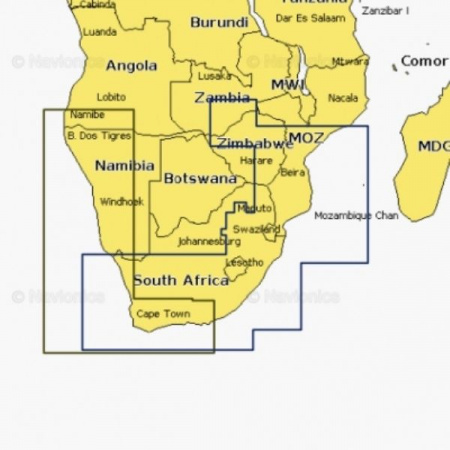Карта Navionics SOUTH EAST AFRICA