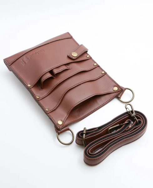 Сумка кожаная на пояс для садовых ножниц и секаторов Sakagen