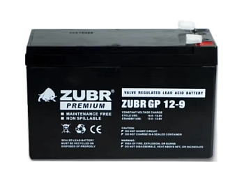 Аккумуляторная батарея ZUBR GP 12V 9Ah
