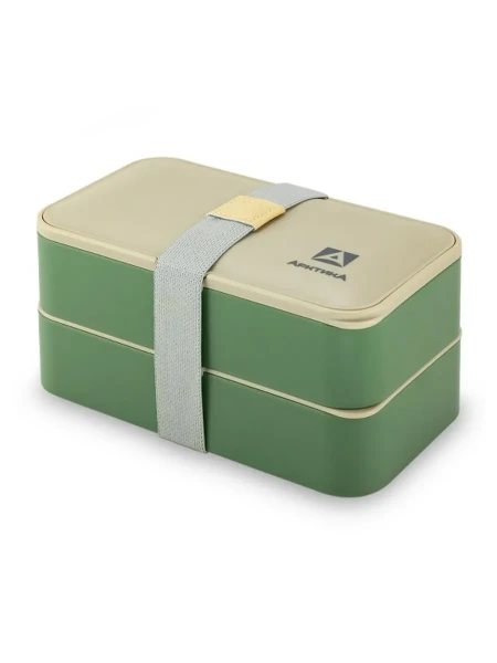 Ланчбокс тм "Арктика", 1200 МЛ, арт. 032-1200, зеленый/бежевый