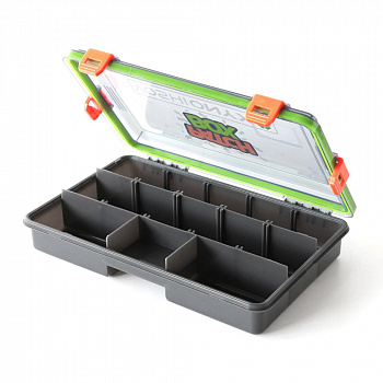 Коробка рыболовная Yoshi Onyx Patch Box 27,5*18*5, зелено-оранжевая