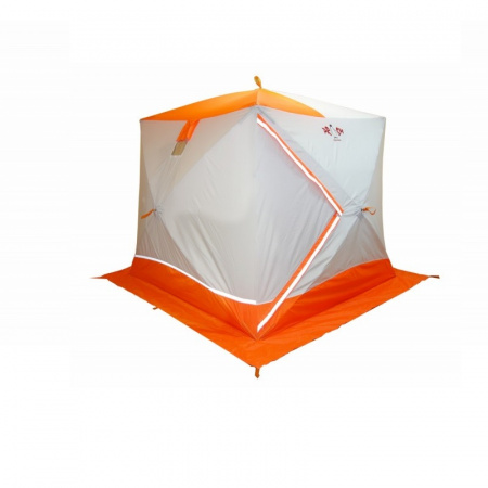 Зимняя палатка Призма Премиум 2-сл. 215*215 В95Т1 бело-оранжевый